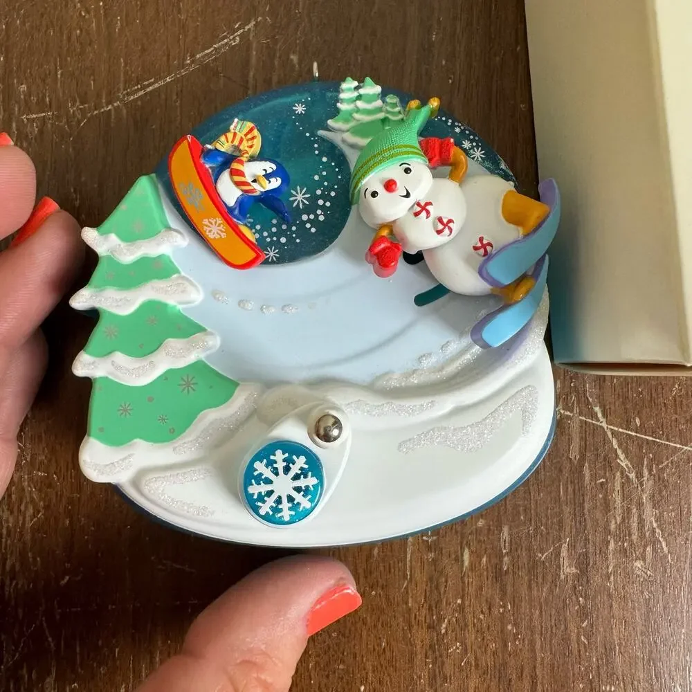 Hallmark 2008 Keepsake Ornament Downhill Fun Spin-A-Majigs NEW dead‎ stock